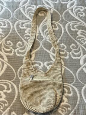 The Sak Cream Crochet Shoulder Bag
